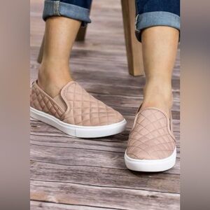 Steve Madden Blush Quilted Slip-On Sneakers